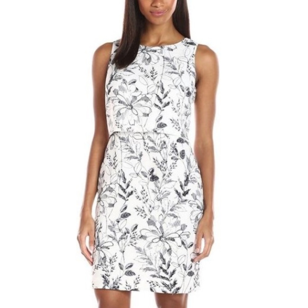 Ivanka Trump Floral Sleeveless Popover Dress Sz 2